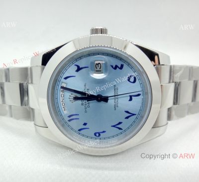 New Rolex Day Date 40MM Watches Stainless Steel Arabic Scripts Dial